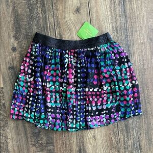 Kate Spade Black Skirt with Colorful Dots